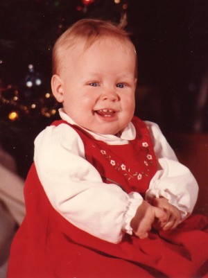 Kate 1986 First Christmas Cropped